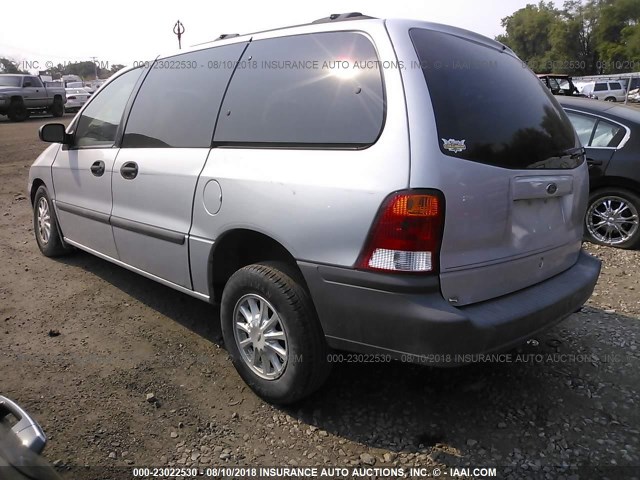 2FMZA5146YBB22404 - 2000 FORD WINDSTAR LX SILVER photo 3