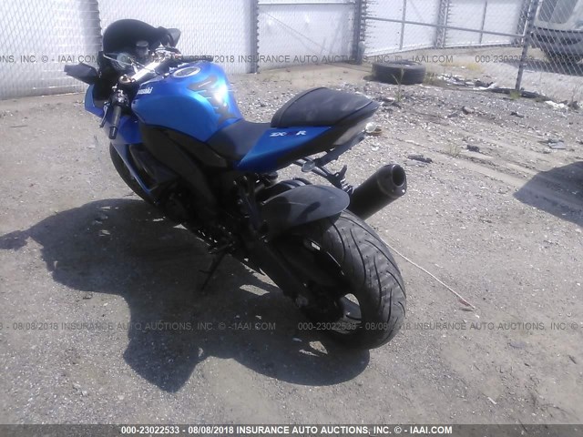 JKAZXCE198A007857 - 2008 KAWASAKI ZX1000 E BLUE photo 3