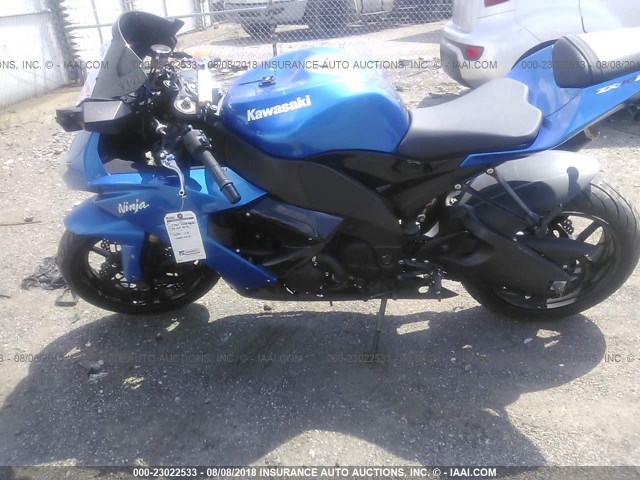 JKAZXCE198A007857 - 2008 KAWASAKI ZX1000 E BLUE photo 5