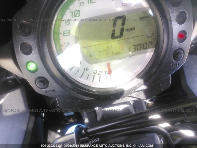 JKAZXCE198A007857 - 2008 KAWASAKI ZX1000 E BLUE photo 7