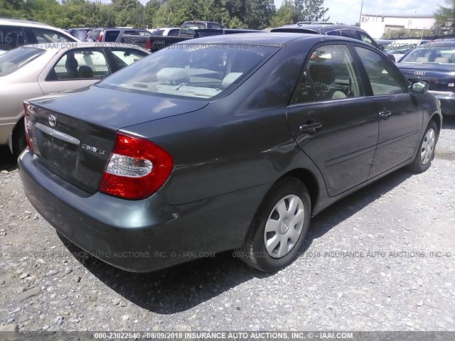 4T1BE32K13U649096 - 2003 TOYOTA CAMRY LE/XLE/SE 绿色 照片 4