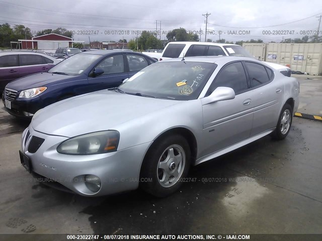 2G2WR544541374709 - 2004 PONTIAC GRAND PRIX GTP ვერცხლისფერი ფოტო 2