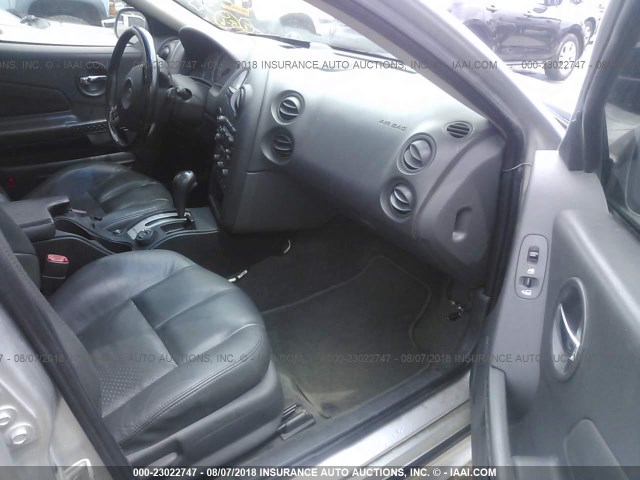 2G2WR544541374709 - 2004 PONTIAC GRAND PRIX GTP ვერცხლისფერი ფოტო 5