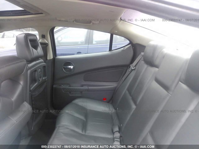 2G2WR544541374709 - 2004 PONTIAC GRAND PRIX GTP ვერცხლისფერი ფოტო 8