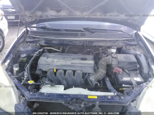 2T1KR32E56C594818 - 2006 TOYOTA COROLLA MATRIX XR BLUE photo 10