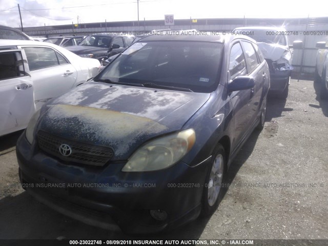 2T1KR32E56C594818 - 2006 TOYOTA COROLLA MATRIX XR BLUE photo 2