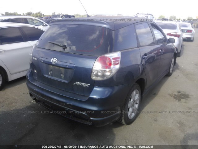 2T1KR32E56C594818 - 2006 TOYOTA COROLLA MATRIX XR BLUE photo 4