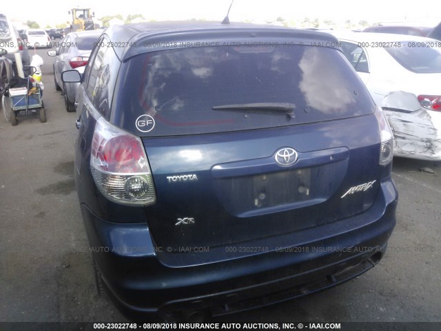 2T1KR32E56C594818 - 2006 TOYOTA COROLLA MATRIX XR BLUE photo 6