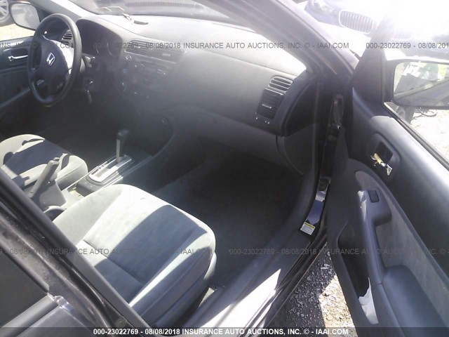 2HGES16604H588373 - 2004 HONDA CIVIC LX BLACK photo 5