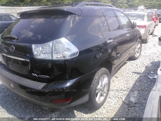 JTJHW31U482852112 - 2008 LEXUS RX 400H BLACK photo 4