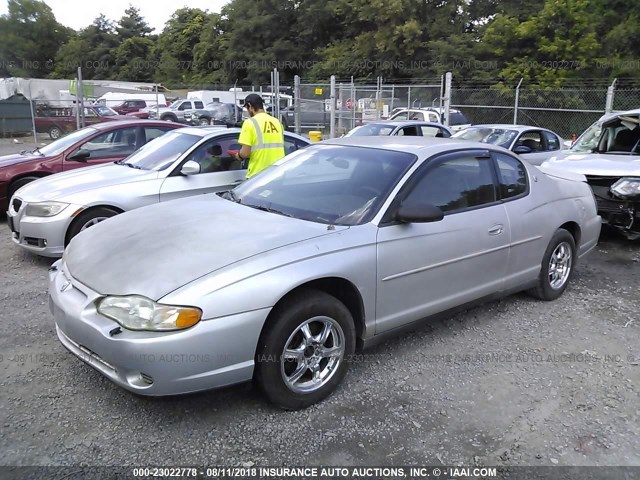 2G1WW12E8Y9296015 - 2000 CHEVROLET MONTE CARLO LS SILVER photo 2