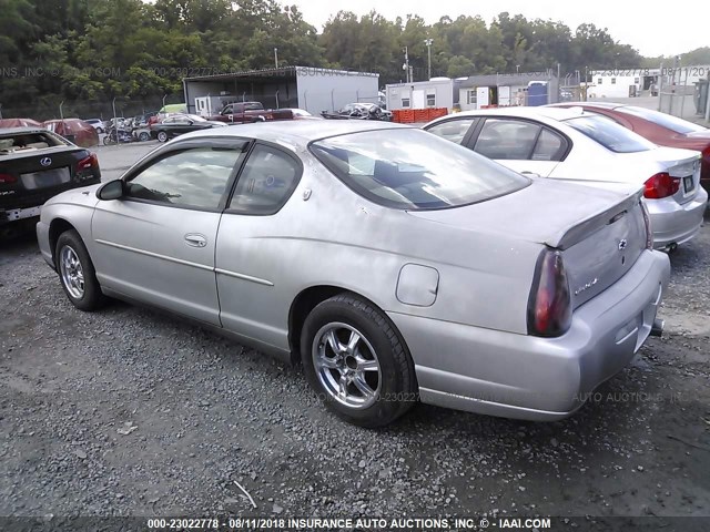 2G1WW12E8Y9296015 - 2000 CHEVROLET MONTE CARLO LS 银色 照片 3