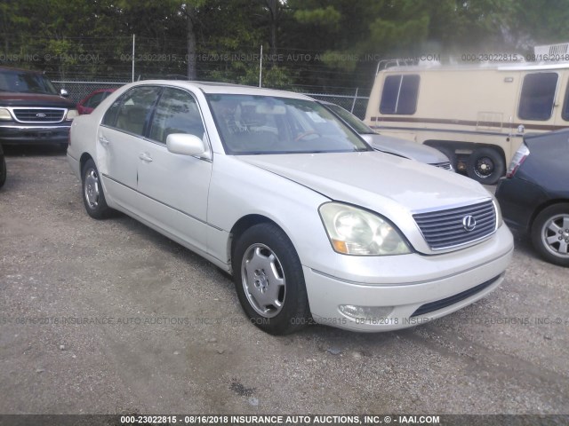 JTHBN30F420082137 - 2002 LEXUS LS WHITE photo 1