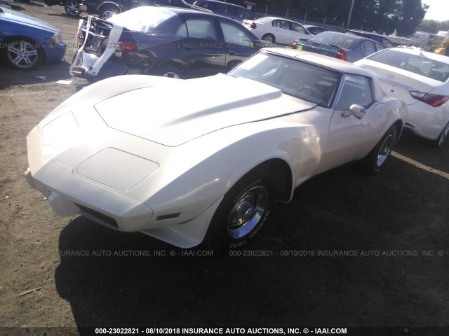 1Z8789S427337 - 1979 CHEVY CORVETTE  WHITE photo 2