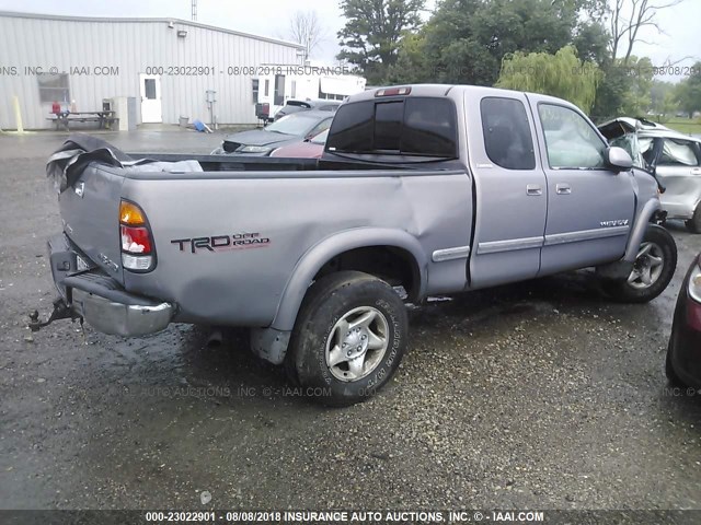 5TBBT48141S183382 - 2001 TOYOTA TUNDRA ACCESS CAB LIMITED SILVER photo 4