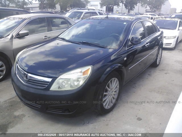 1G8ZV57737F196669 - 2007 SATURN AURA XR BLACK photo 2