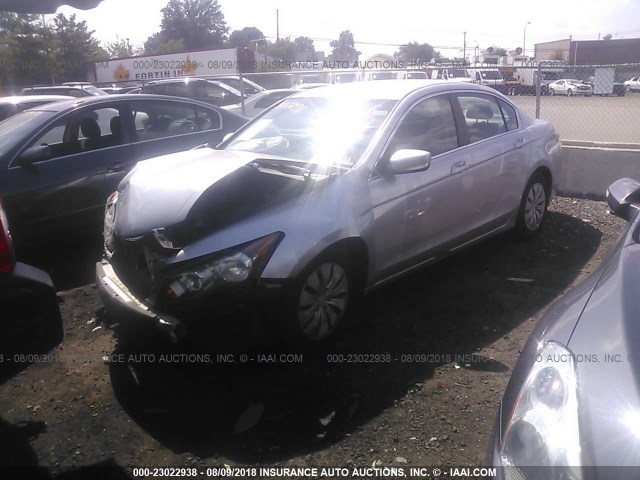 1HGCP2F31BA076976 - 2011 HONDA ACCORD LX SILVER photo 2