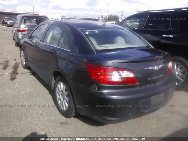 1C3LC46K67N590145 - 2007 CHRYSLER SEBRING BLACK photo 3