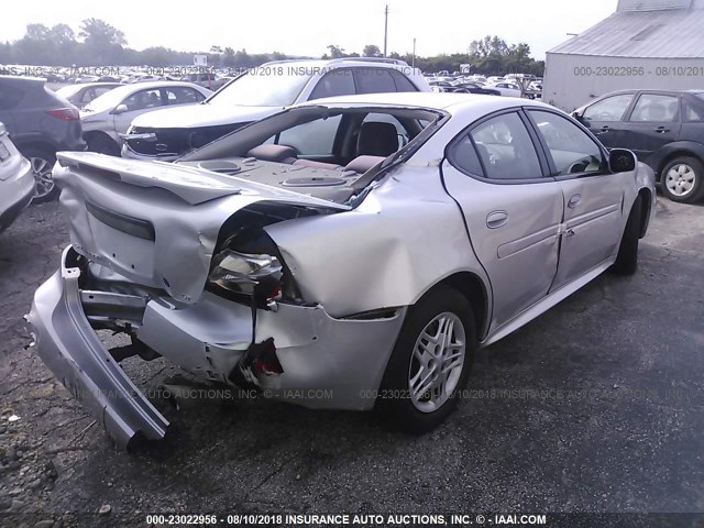 2G2WP522041318782 - 2004 PONTIAC GRAND PRIX GT SILVER photo 4