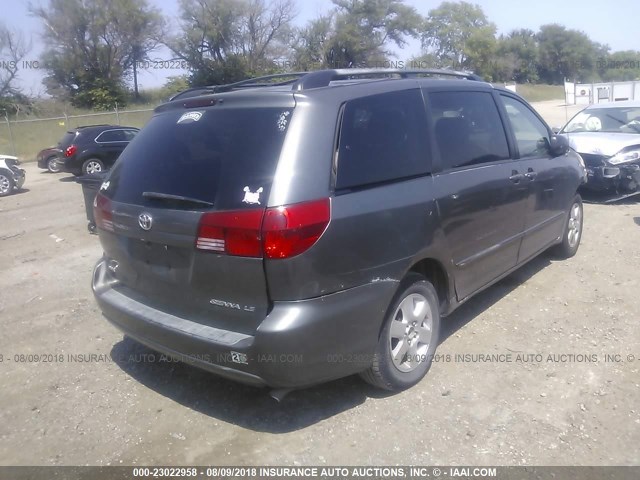 5TDZA23C75S243198 - 2005 TOYOTA SIENNA CE/LE GRAY photo 4