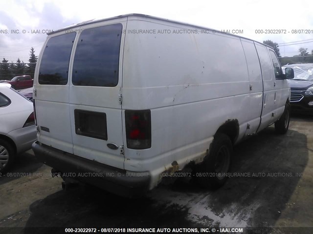 1FTNS24L84HB46363 - 2004 FORD ECONOLINE E250 VAN WHITE photo 4