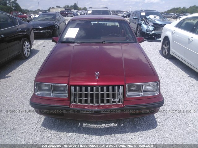 1G4NJ27U3GM188602 - 1986 BUICK SOMERSET CUSTOM RED photo 6