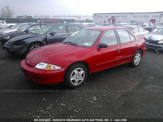 1G1JF5246Y7420955 - 2000 CHEVROLET CAVALIER LS RED photo 2