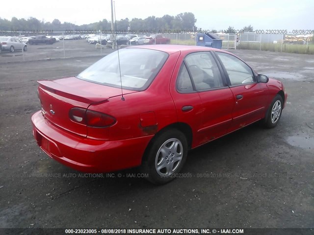 1G1JF5246Y7420955 - 2000 CHEVROLET CAVALIER LS RED photo 4