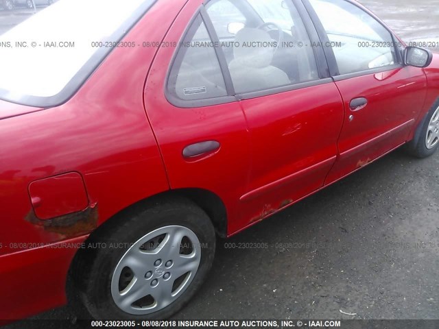 1G1JF5246Y7420955 - 2000 CHEVROLET CAVALIER LS RED photo 6