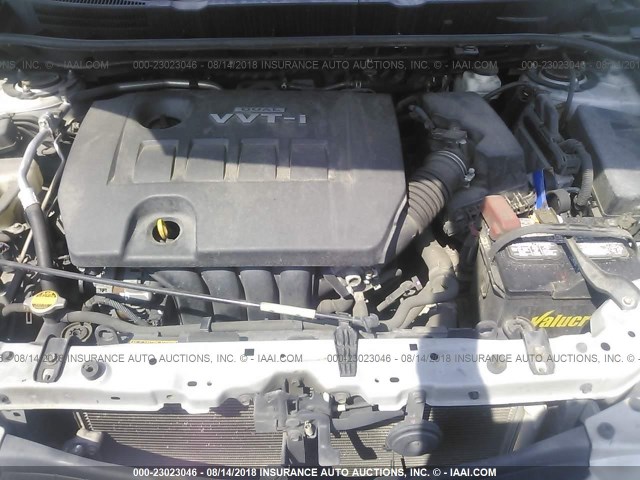 2T1KU40E19C053776 - 2009 TOYOTA COROLLA MATRIX  SILVER photo 10