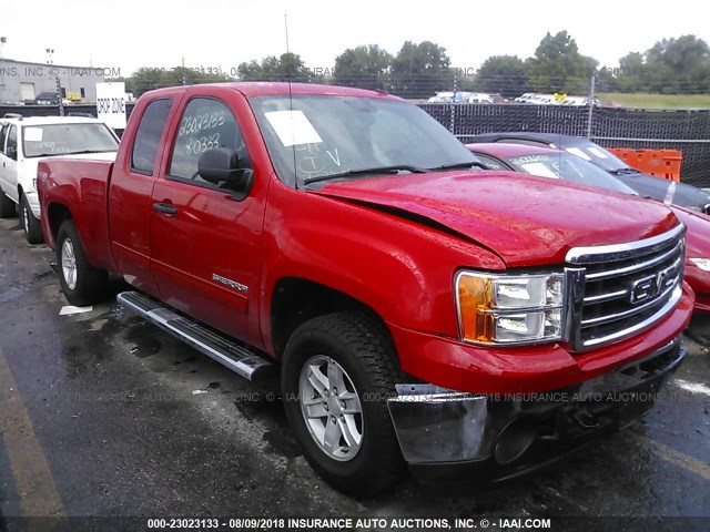 1GTR2VE76CZ234468 - 2012 GMC SIERRA K1500 SLE RED photo 1