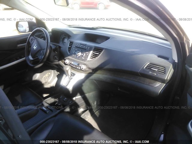 2HKRM4H71CH634168 - 2012 HONDA CR-V EXL BLACK photo 5