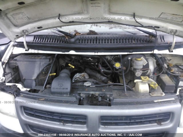 2B7HB11X51K534206 - 2001 DODGE RAM VAN B1500 თეთრი ფოტო 10