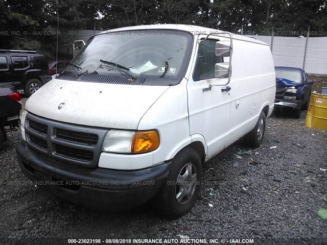 2B7HB11X51K534206 - 2001 DODGE RAM VAN B1500 თეთრი ფოტო 2