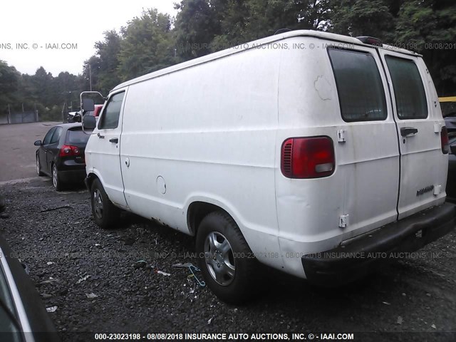 2B7HB11X51K534206 - 2001 DODGE RAM VAN B1500 თეთრი ფოტო 3