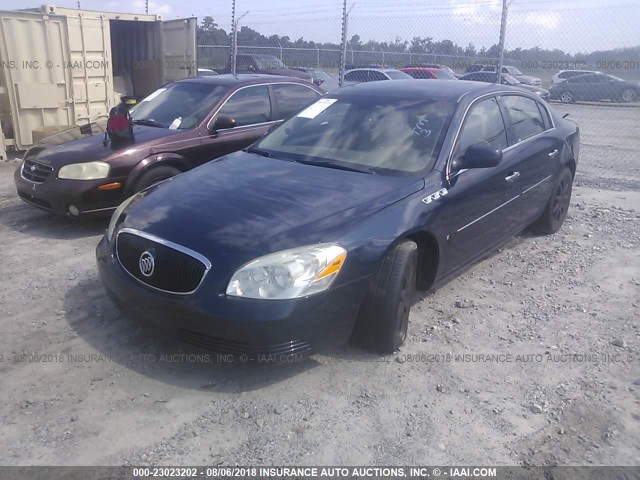 1G4HD57286U201489 - 2006 BUICK LUCERNE CXL BLUE photo 2