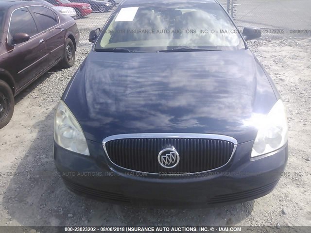 1G4HD57286U201489 - 2006 BUICK LUCERNE CXL BLUE photo 6