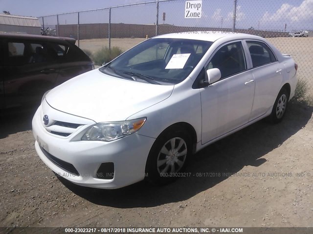 5YFBU4EE3CP040091 - 2012 TOYOTA COROLLA S/LE WHITE photo 2