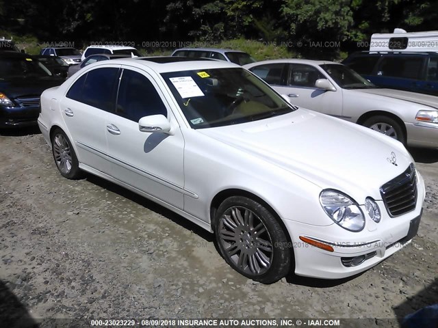 WDBUF87X57B165217 - 2007 MERCEDES-BENZ E 350 4MATIC WHITE photo 1