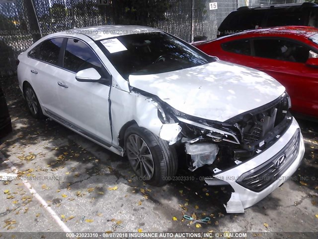 5NPE34AF9FH215895 - 2015 HYUNDAI SONATA SPORT/LIMITED WHITE photo 1