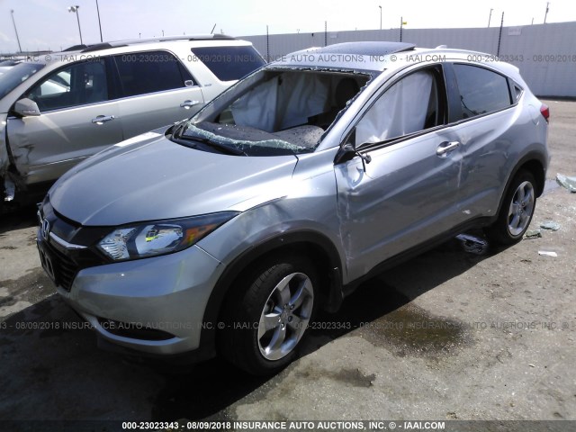 3CZRU5H72HM702673 - 2017 HONDA HR-V EXL SILVER photo 2