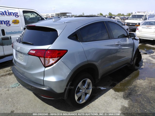 3CZRU5H72HM702673 - 2017 HONDA HR-V EXL SILVER photo 4