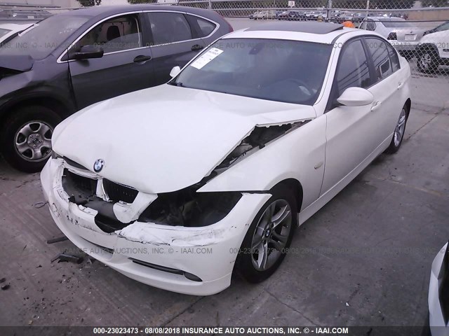 WBAVC53598F010369 - 2008 BMW 328 I SULEV WHITE photo 2