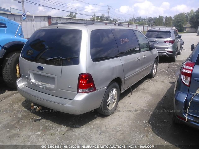 2FMZA52236BA65833 - 2006 FORD FREESTAR SEL SILVER photo 4