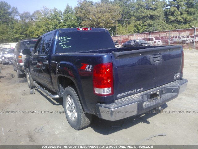 3GTEK23M39G216816 - 2009 GMC SIERRA K1500 SLE BLUE photo 3