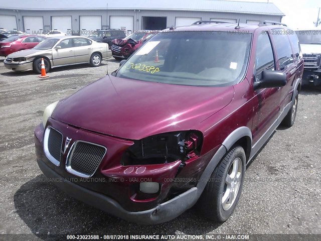 1GMDV33L65D191588 - 2005 PONTIAC MONTANA SV6 RED photo 6