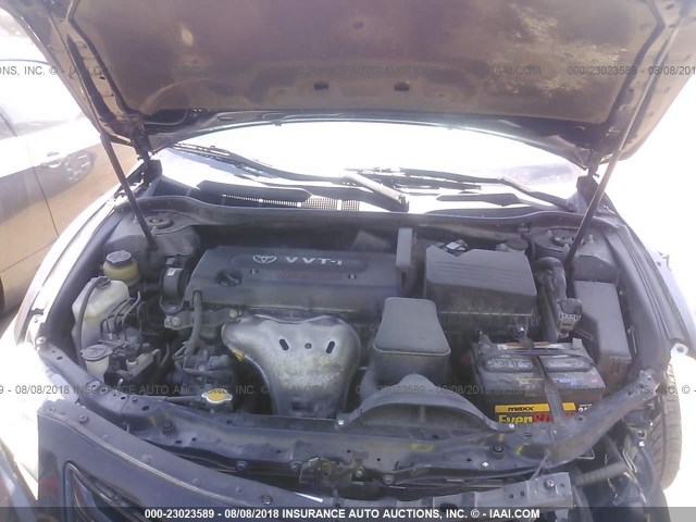 4T1BE46K48U246690 - 2008 TOYOTA CAMRY CE/LE/XLE/SE BLACK photo 10