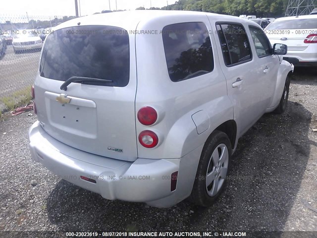 3GNBAAFW2BS640771 - 2011 CHEVROLET HHR LS SILVER photo 4