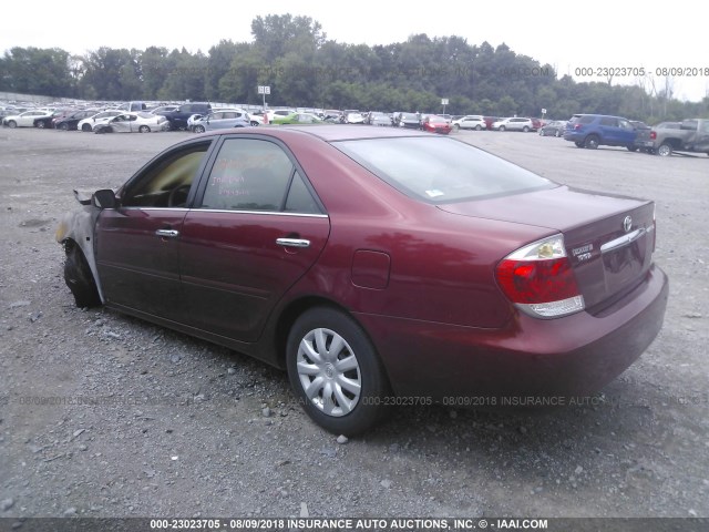 4T1BE32K15U027116 - 2005 TOYOTA CAMRY LE/XLE/SE 栗色 照片 3