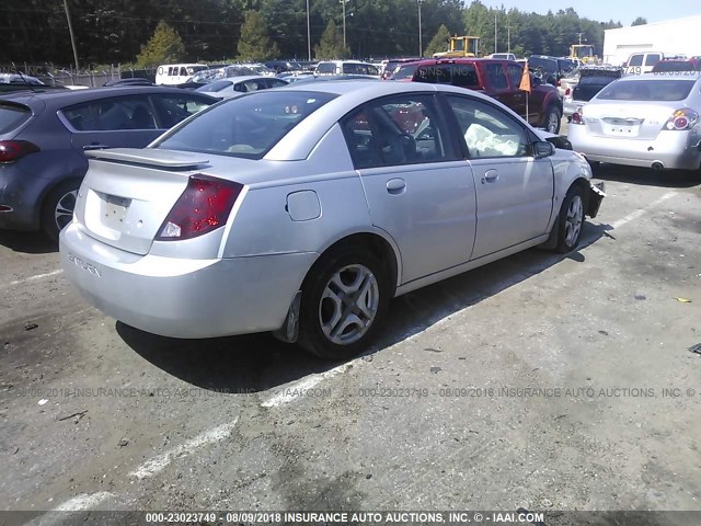 1G8AL52F93Z146451 - 2003 SATURN ION LEVEL 3 SILVER photo 4